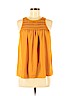 Mossimo 100% Polyester Yellow Sleeveless Blouse Size XS - photo 1