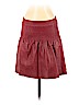 Leifsdottir 100% Leather Burgundy Leather Skirt Size 6 - photo 1