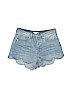 H&M 100% Cotton Blue Denim Shorts Size 6 - photo 1