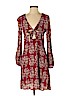 American Eagle Outfitters 100% Viscose Burgundy Casual Dress Size S - photo 1