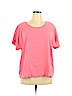 J.jill Pink Short Sleeve Blouse Size XL - photo 1