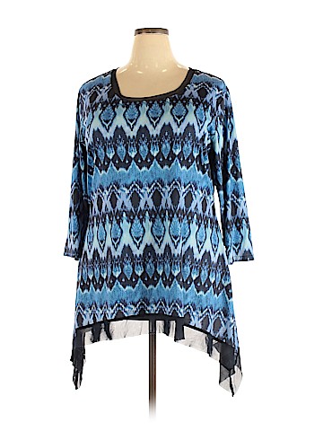 Indigo Soul 3/4 Sleeve Top (view 1)