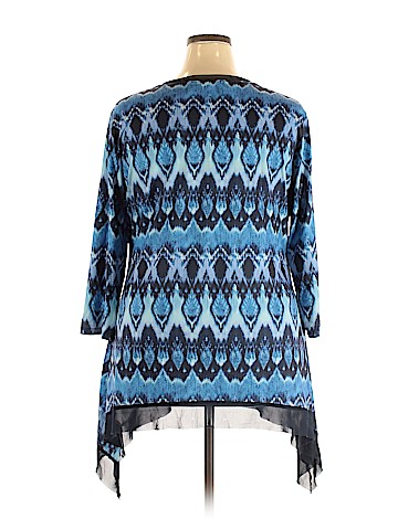 Indigo Soul 3/4 Sleeve Top (view 2)