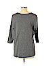 Isaac Mizrahi LIVE! 100% Cotton Gray 3/4 Sleeve Top Size 1X - photo 2