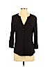 Lucky Brand Black Long Sleeve Blouse Size S - photo 1