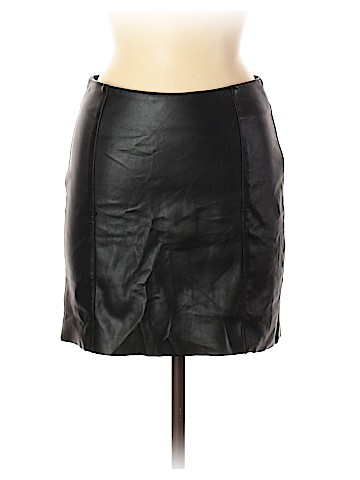 H&M Faux Leather Skirt (view 1)