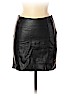H&M 100% Polyester Black Faux Leather Skirt Size 4 - photo 1