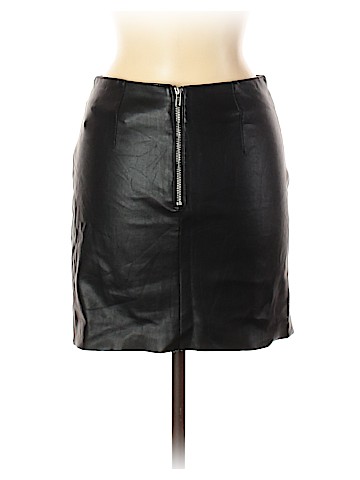 H&M Faux Leather Skirt (view 2)