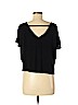 Forever 21 100% Viscose Black Short Sleeve Top Size S - photo 2