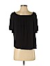 H&M 100% Viscose Black Short Sleeve Top Size S - photo 1