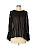 Ella Moss Black Long Sleeve Blouse Size S - photo 1