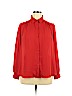 H&M 100% Polyester Red Long Sleeve Blouse Size 14 - photo 1
