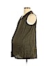 Liz Lange Maternity Green Sleeveless Button-Down Shirt Size L - photo 1