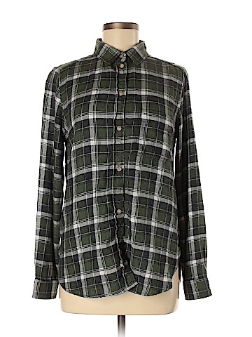American Eagle Outfitters Long Sleeve Button-Down Shirt (view 1)