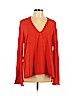 Topshop Orange Long Sleeve Blouse Size 10 - photo 1