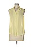 Theyskens' Theory 100% Polyester Yellow Sleeveless Blouse Size S - photo 1