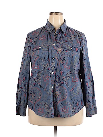 Lauren Jeans Co. Long Sleeve Button-Down Shirt (view 1)