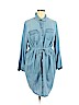 Ava & Viv 100% Lyocell Blue Casual Dress Size 1X - photo 1