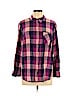 Ava & Viv 100% Rayon Purple Long Sleeve Button-Down Shirt Size 1X - photo 1