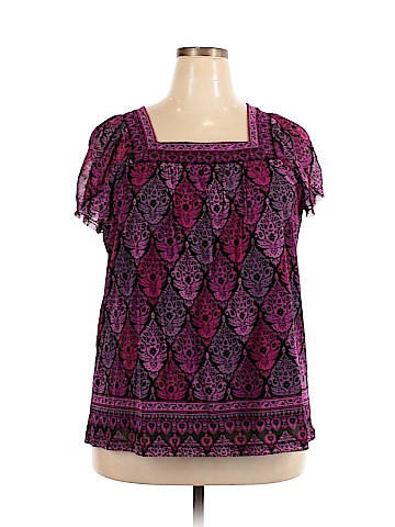 Apt. 9 Short Sleeve Blouse (view 1)