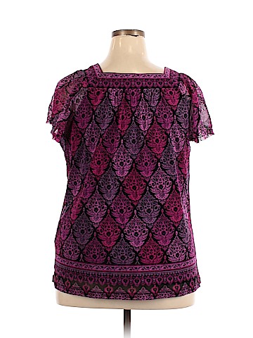 Apt. 9 Short Sleeve Blouse (view 2)