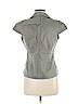 Banana Republic 100% Cotton Gray Short Sleeve Button-Down Shirt Size 8 (petite) - photo 2