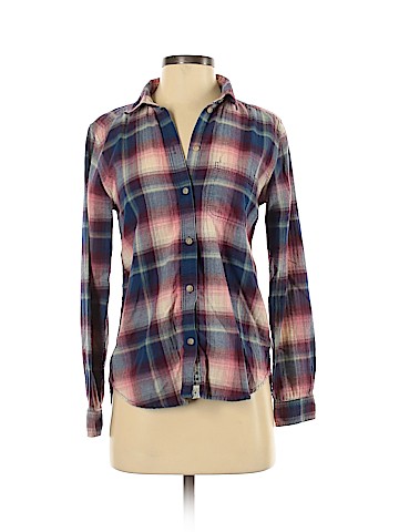 American Eagle Outfitters Long Sleeve Button-Down Shirt (view 1)