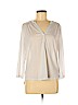 H&M 100% Polyester White 3/4 Sleeve Blouse Size M - photo 1