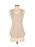 Classiques Entier 100% Silk Tan Sleeveless Silk Top Size XS - photo 1