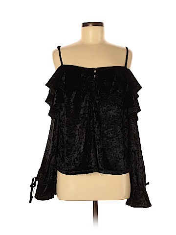 Aqua Long Sleeve Top (view 1)