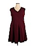 Roz & Ali Burgundy Casual Dress Size 18 - photo 1