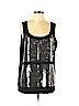 Ann Taylor LOFT 100% Polyester Black Sleeveless Blouse Size XL - photo 1