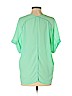 Lush 100% Polyester Green Short Sleeve Blouse Size S - photo 2