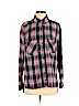 Free People 100% Cotton Red Long Sleeve Button-Down Shirt Size XS - photo 1