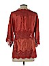 Moulinette Soeurs 100% Viscose Orange 3/4 Sleeve Blouse Size S - photo 2