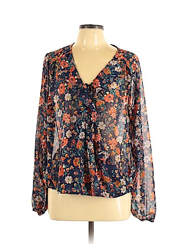 Mossimo Supply Co. Long Sleeve Blouse (view 1)