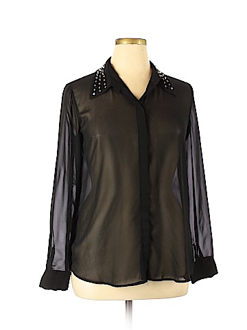 Mossimo Long Sleeve Blouse (view 1)