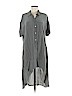 Eileen Fisher 100% Silk Gray Casual Dress Size M - photo 1