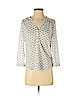 H&M 100% Polyester White 3/4 Sleeve Blouse Size XS - photo 1
