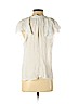 H&M 100% Viscose White Short Sleeve Blouse Size 4 - photo 2
