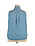 Jessica London 100% Tencel Lyocell Blue Sleeveless Button-Down Shirt Size 20 - photo 2