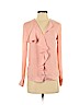 H&M 100% Polyester Pink Long Sleeve Blouse Size 2 - photo 1