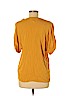 H&M 100% Rayon Yellow Short Sleeve Blouse Size 8 - photo 2