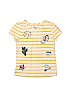 Epic Threads Stripes Graphic White Short Sleeve T-Shirt Size 6 - photo 1