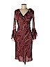 Express 100% Silk Burgundy Casual Dress Size 7 - photo 1