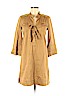Diane von Furstenberg 100% Cotton Tan Casual Dress Size 4 - photo 1