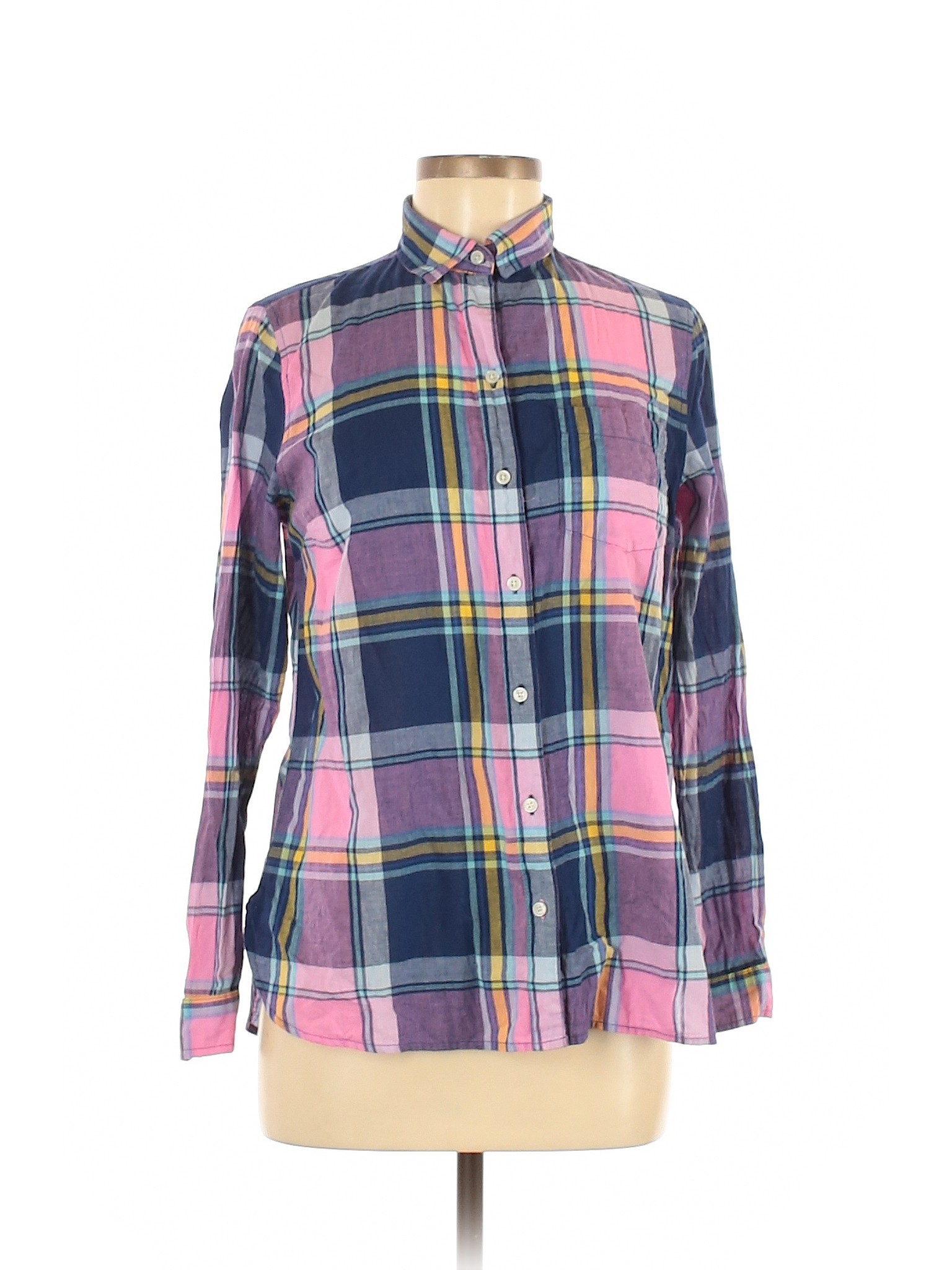 Old Navy Women Purple Long Sleeve Button-Down Shirt M | eBay
