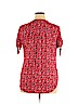 Westport 100% Rayon Red Short Sleeve Top Size XL - photo 2