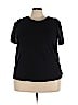 Cj Banks 100% Cotton Black Short Sleeve T-Shirt Size 3X - photo 1