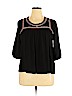 DressBarn 100% Viscose Black 3/4 Sleeve Top Size XL - photo 1